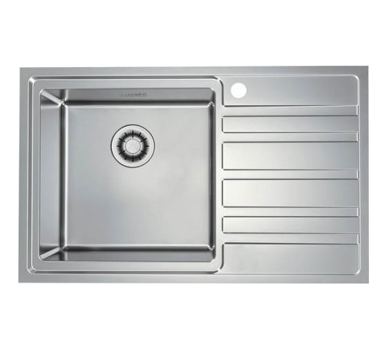 Мойка для кухни Alveus RANDO 30L SAT FS new 790x500 левая в комплекте с сифоном 1148858 1149725