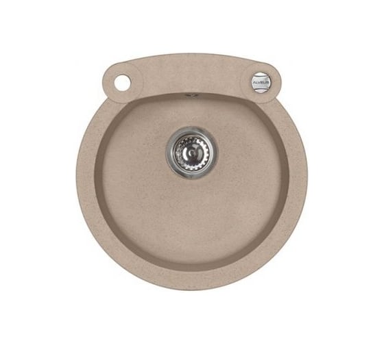 Мойка для кухни Alveus ROLL 10 GRANITAL BEIGE-G55 510x530x200;1x с сифоном 1105296 1090968