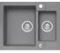 Мойка для кухни Alveus ROCK 80 GRANITAL CONCRETE-G81 595x475x160;1+1/2 в комп.с сифоном 1105299, 1122743 1