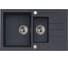 Мойка для кухни Alveus ROCK 70 GRANITAL CARBON-G91 780x480x180;1+1/2 с сифоном 1105299, 1090955 1