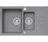Мойка для кухни Alveus ROCK 70 GRANITAL CONCRETE-G81 780x480x180;1+1/2 в комп.с сифоном 1105299, 1122742 1