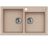 Мойка для кухни Alveus ROCK 90 GRANITAL BEIGE-G55 780x480x180;2x с сифоном 1105299, 1090962 1