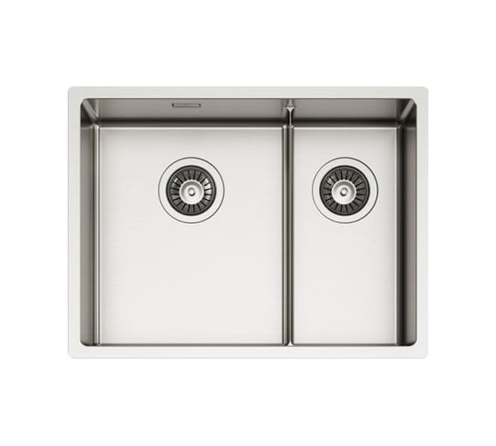 Мойка для кухни Alveus NOX 90L BRS 582x440x200 левая в комплекте с интегрированным сифоном 1149934