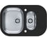 Мойка для кухни Alveus WAVE 30 черный 760X5001+1/2, в компл.с сиф.1077134, 1102730 1