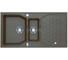 Мойка для кухни Alveus SENSUAL 70 GRANITAL+ CHOCOLATE-G03M 980X5201+1/2 с сифоном 1104729, 1108024 1