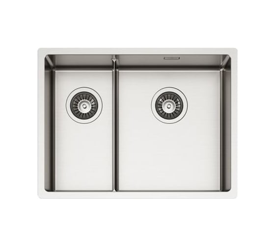 Мойка для кухни Alveus NOX 90R BRS 582x440x200 правая в комплекте с интегрированным сифоном 1149933