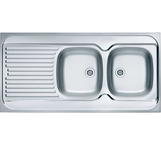 Мойка для кухни Alveus накладная CLASSIC 100R LEI-60 1200X600 правая в комплекте с сифоном 1071240, 1008991