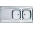 Мойка для кухни Alveus накладная CLASSIC 100R LEI-60 1200X600 правая в комплекте с сифоном 1071240, 1008991 1