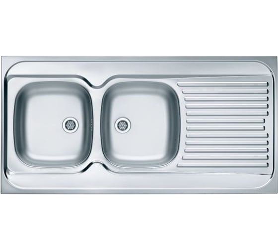 Мойка для кухни Alveus накладная CLASSIC 100L LEI-60 1200X600 левая в комплекте с сифоном 1071240, 1008990