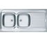 Мойка для кухни Alveus накладная CLASSIC 100L LEI-60 1200X600 левая в комплекте с сифоном 1071240, 1008990 1