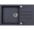 Мойка для кухни Alveus ROCK 130 GRANITAL CARBON-G91 780x480x180; 1x с сифоном 1105296, 1090942 2