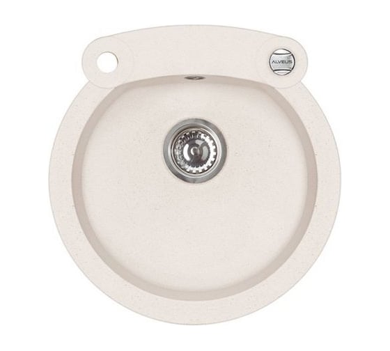 Мойка для кухни Alveus ROLL 10 GRANITAL ARCTIC-G11 510x530x200;1x с сифоном 1105296, 1094963