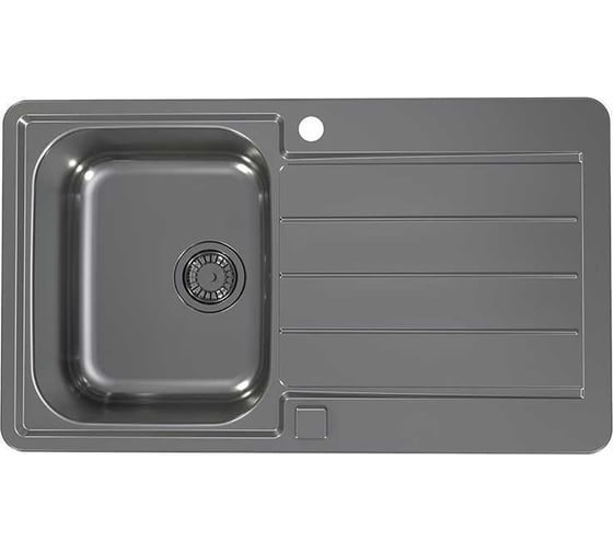 Мойка для кухни Alveus LINE MONARCH 20 ANTHRACITE 860х5001X в компл. с выпуском без сифона, 1078569