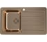 Мойка для кухни Alveus LINE MONARCH 20 BRONZE 860х500 1X в компл. с выпуском без сифона, 1103786 1