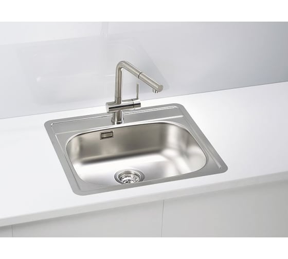 Мойка для кухни Alveus MORE 10 FS NAT-90 560X500 1X в компл. с сифоном 1130551, 1103108