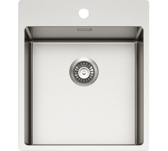 Мойка для кухни Alveus NOX 100 BRS 440x515x200 в комплекте с интегрированным сифоном 1149935