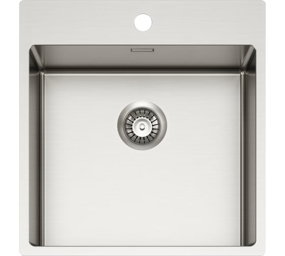 Мойка для кухни Alveus NOX 110 BRS 490x515x200 в комплекте с интегрированным сифоном 1149936