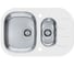 Мойка для кухни Alveus WAVE 30 760x500 мм, 1.5 чаши, белая, с сифоном 1102741 1