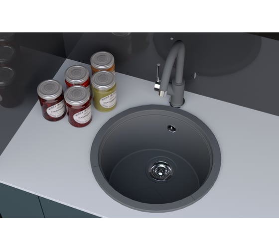 Мойка KitKraken Lake 45 Carbone noir O-420.9004