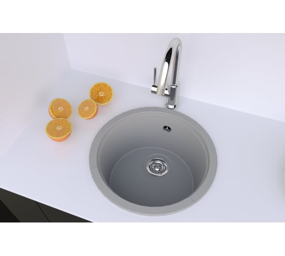 Мойка KitKraken Lake 45 Musepels gray O-420.7032