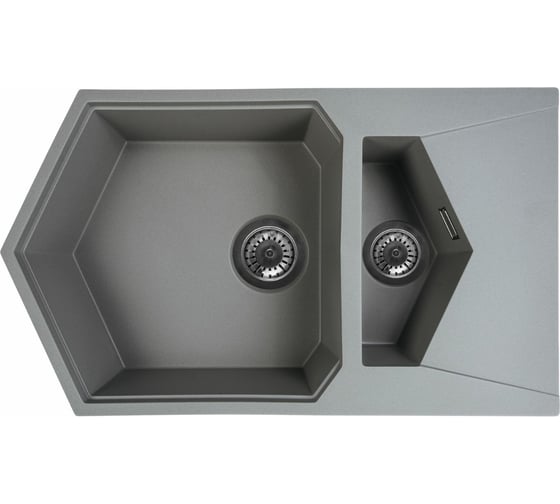 Мойка KitKraken Pond 55 Musepels gray K-750M.7032