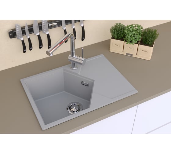 Мойка KitKraken Sea 45 Musepels gray K-595.7032