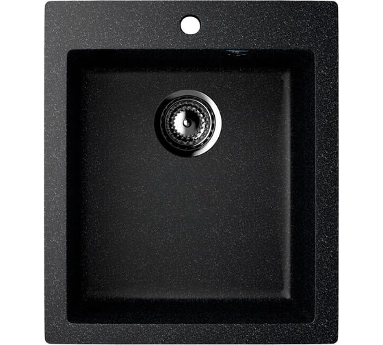 Мойка кухонная из искусственного камня Uperwood Симпл (Simple) UPD-303-308, черная MSimple303308