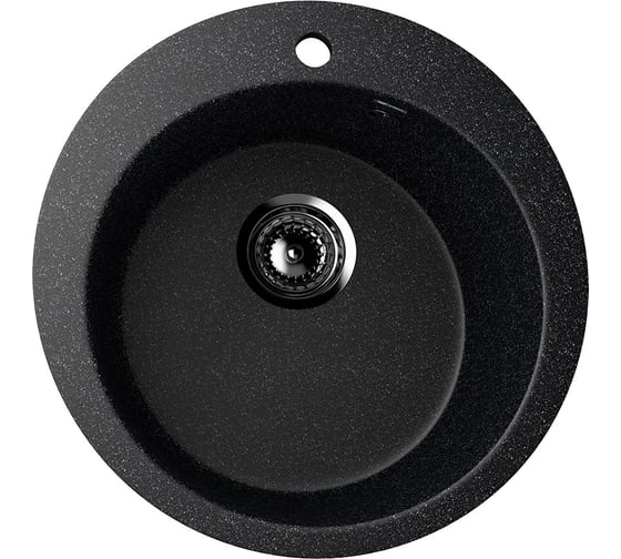 Мойка кухонная из искусственного камня Uperwood Симпл (Simple) UPD-304-308, черная MSimple304308