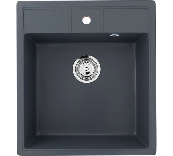 Кухонная мойка из искусственного камня uperwood Симпл (Simple) UPD-305-343, антрацит MSimple305343