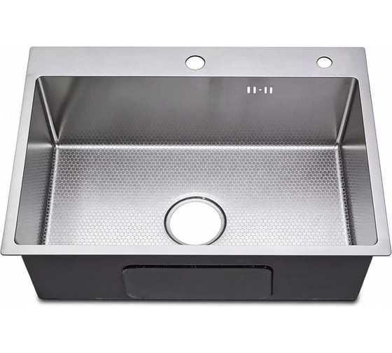 Мойка для кухни из нержавеющей стали Weissgauff WKS 5050-2 Inox Nano Hexagon 442377