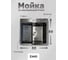 Мойка для кухни из нержавеющей стали Ekko 3 мм EKKO 50*50 с PVD покрытием графит, сифон, коландер, дозатор ES5050BK 2