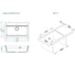 Мойка для кухни Alveus ALGRANIT ATROX 40 IVORY A20, 790x500 мм, в комплекте с сифоном 1149210 3