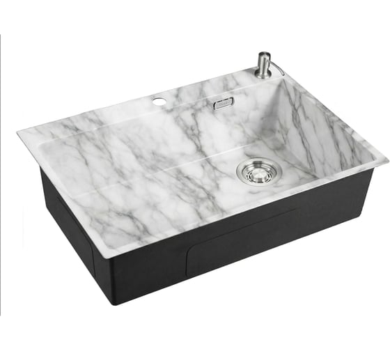 Кухонная мойка EMAR EMB-660(TOP) White Elegant