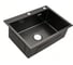 Мойка для кухни из нержавеющей стали Weissgauff WKS 5050-1 Black Nano Hexagon 442378 1