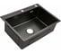 Мойка для кухни из нержавеющей стали Weissgauff WKS 6050-2 Black Nano Hexagon 442396 1