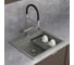 Мойка для кухни Grandex AQUA кварцевая 60F Темно-серый (Urban grey) 500507 2