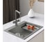 Мойка для кухни Grandex AQUA кварцевая 60F Темно-серый (Urban grey) 500507 7