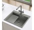 Мойка для кухни Grandex AQUA кварцевая 60F Темно-серый (Urban grey) 500507 9