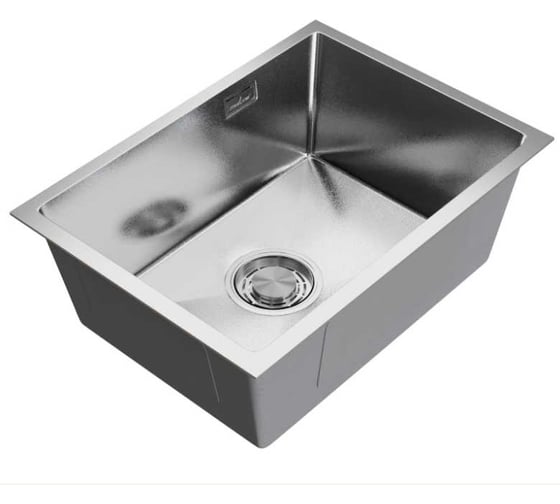Мойка кухонная MIXLINE подстольный монтаж 65x44 3.0 выпуск 3 1/2 ПРО 22 см с сифоном сатин декор ШОК 559616
