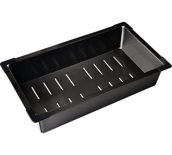 Кухонная мойка из нержавеющей стали WISENT 4050B с PVD покрытием, 40x50 см WWS34050В/W30420В/WGER010