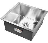 Комплект кухонная мойка из нержавеющей стали WISENT WISEN WS34444 44x44 см WS34444/WGER013/W302644