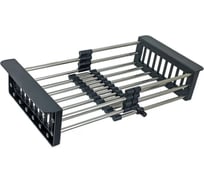 Комплект кухонная мойка из нержавеющей стали WISENT 7851B-L с PVD покрытием 78x51см WS37851B-L/WGER019B/W302644B