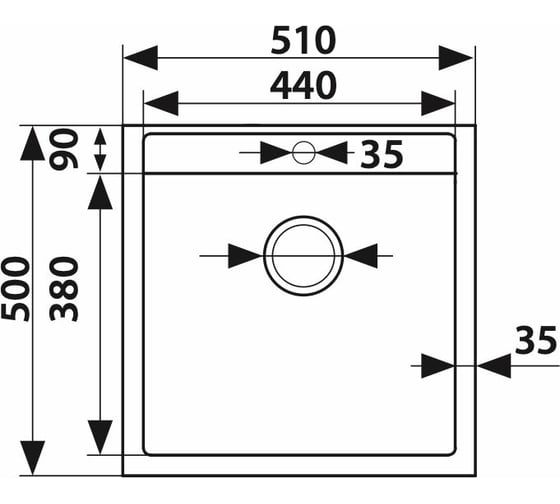 Мраморная мойка KAISER 5051 Grey KMM-5051 G
