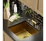 Мойка для подстольного монтажа MIXLINE PRO 45x42х20 см, толщина 3 мм, выпуск 3 1/2, с сифоном, золото 548566 5