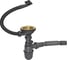Мойка для подстольного монтажа MIXLINE PRO 45x42х20 см, толщина 3 мм, выпуск 3 1/2, с сифоном, золото 548566 6