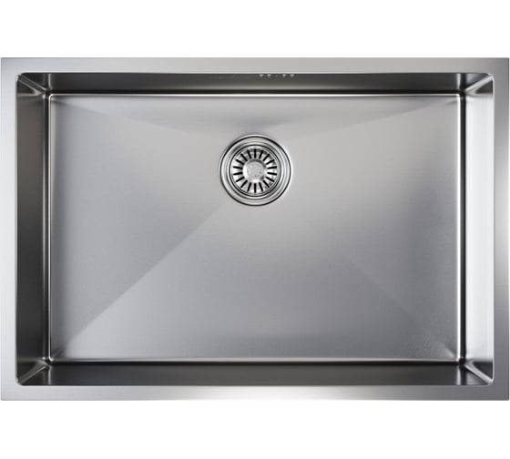 Мойка для подстольного монтажа MIXLINE PRO 65x44х22 см, толщина 3 мм, выпуск 3 1/2, с сифоном, сатин 548572