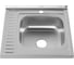 Мойка MELANA 6060 R 0,6/160 ДЕКОР накладная, с сифоном 156D t R 15 1