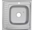 Мойка MELANA 6060 R 0,6/160 ДЕКОР накладная, с сифоном 156D t R 15 2
