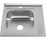 Мойка MELANA 6060 L 0,6/160 ДЕКОР накладная, с сифоном 156D t L 15 1