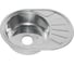 Мойка MELANA 6044 U 0,6/180 врезная, овальная с сифоном 235 t 12 1